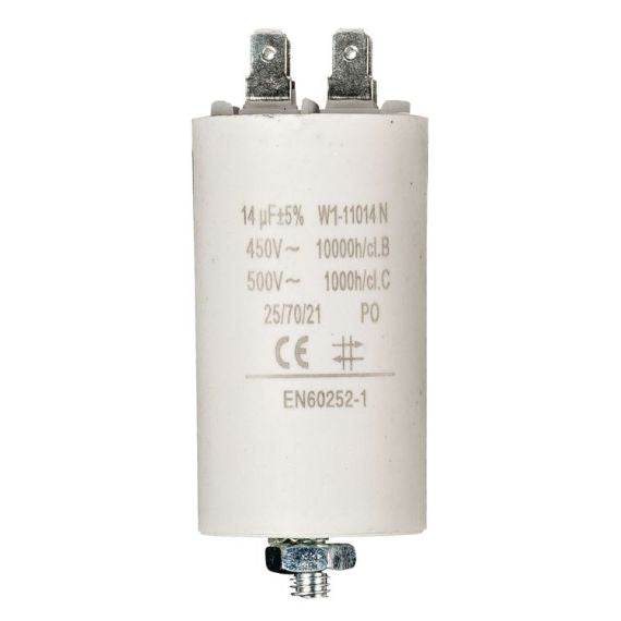 Condensatore 14uF 450V con terminale M8 8053323554257 W1-11014N Q299