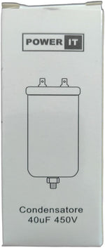 Condensatore 40uF 450V con terminale M8 8053323554318 W1-11040N Q717