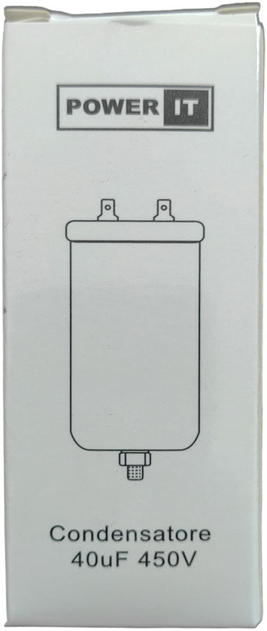 Condensatore 40uF 450V con terminale M8 8053323554318 W1-11040N Q717
