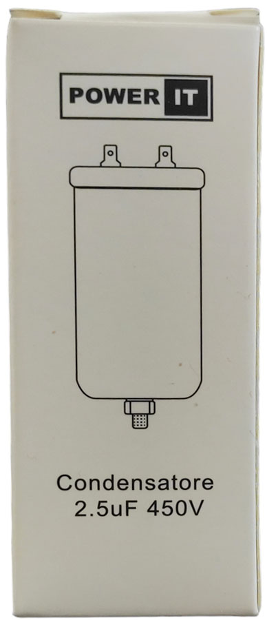 Condensatore 2.5uF 450V con terminale M8 8053323554189 W1-11002N Q719