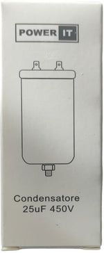 Condensatore 25uF 450V con terminale M8 8053323554295 W1-11025N Q757