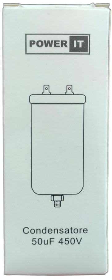 Condensatore 50uF 450V con terminale M8 8053323554325 W1-11050N Q809