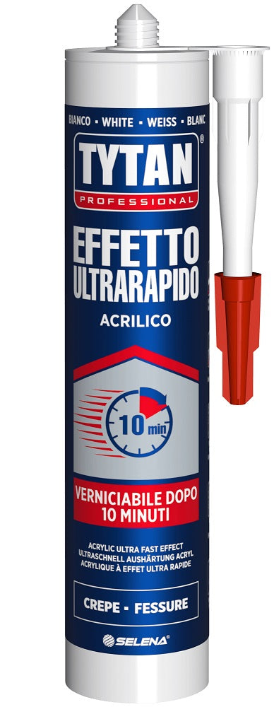 Sigillante acrilico Tytan ultrarapido bianco 300 ml verniciabile 41642V02 5902120010424 Q816