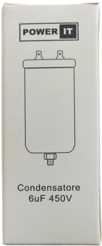 Condensatore 6uF 450V con terminale M8 8053323554219 W1-11006N Q940