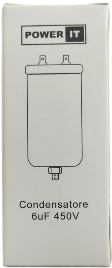 Condensatore 6uF 450V con terminale M8 8053323554219 W1-11006N Q940