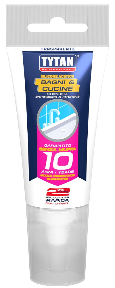 Silicone acetico Tytan Bagni e Cucine bianco 60 ml 10044550 / 10044549 8411729482152 Q983