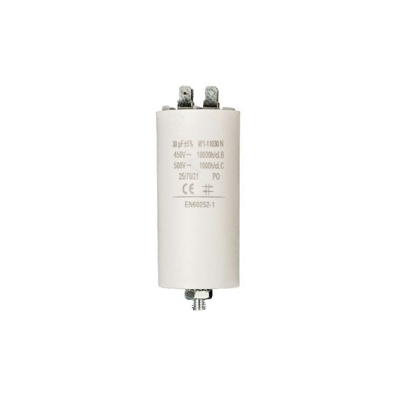 Condensatore 30uF 450V con terminale M8 8053323554301 W1-11030N Q985