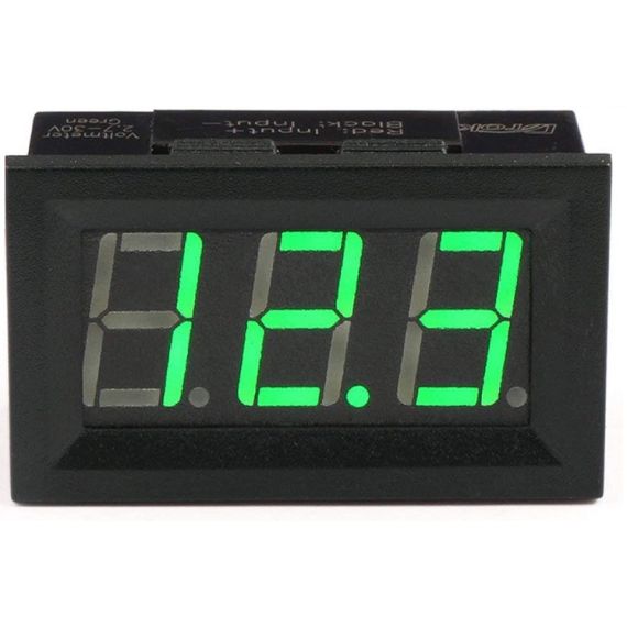 Voltmetro digitale display led verde DC 0-30V 3 fili