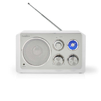 FM Radio | Table Design | FM | Mains Powered | Analogue | 15W | IP20 | White