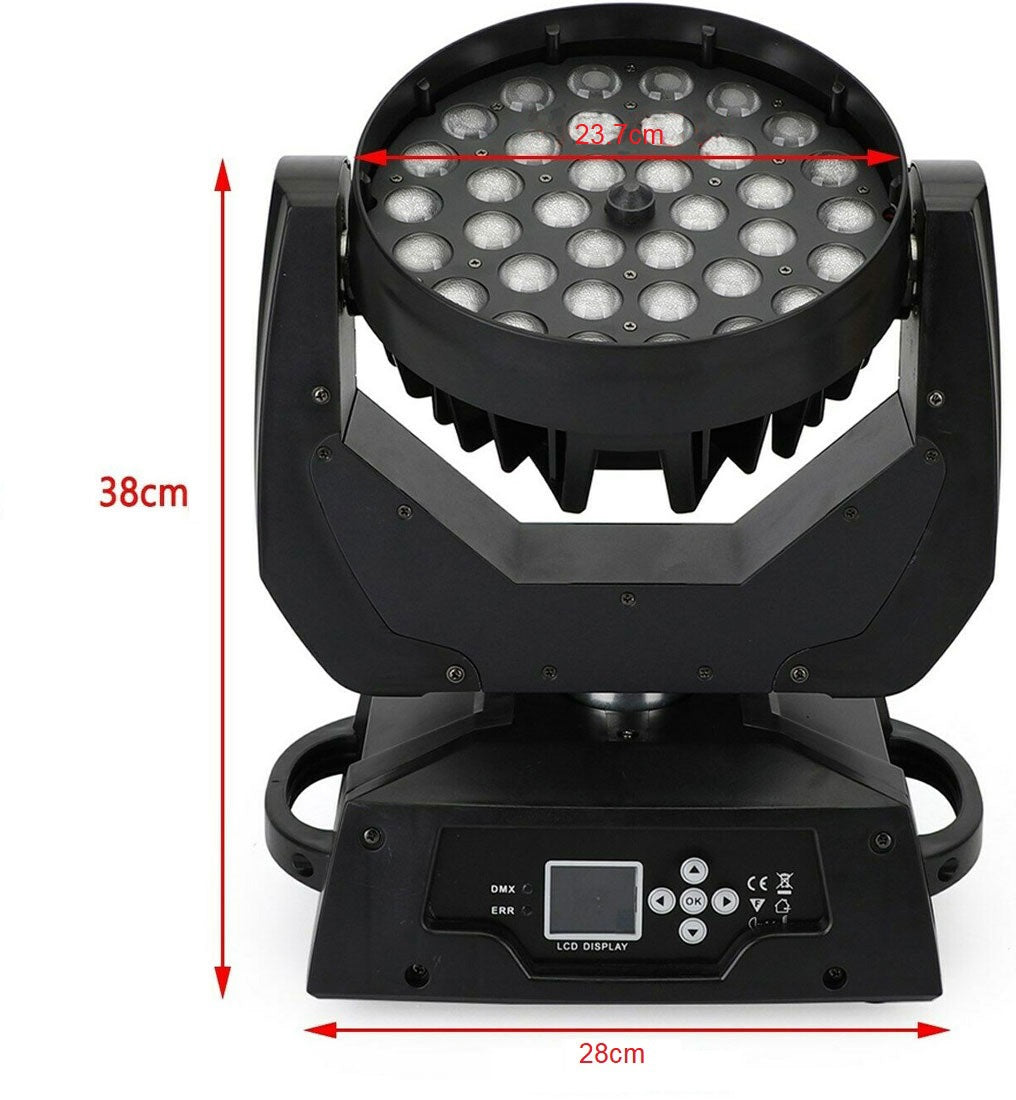 Testa mobile LED 36x10W DMX 15CH RG-212