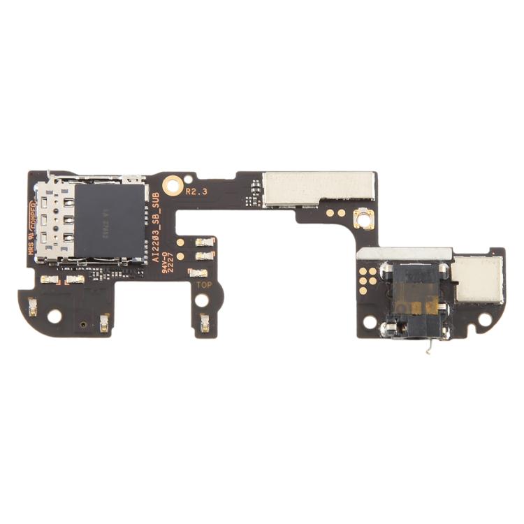 Per Asus ROG Phone65 / 6 Pro MediaTek Dimensity Version Scheda lettore scheda SIM con jack audio, For Asus ROG Phone 6 / 6 Pro Dimensity Version