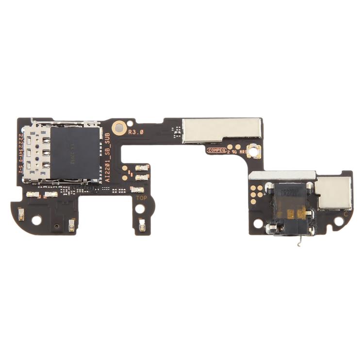Per Asus ROG Phone 6 / 6 Pro, versione Qualcomm, lettore di schede SIM con jack audio, For Asus ROG Phone 6 / 6 Pro Qualcomm Version