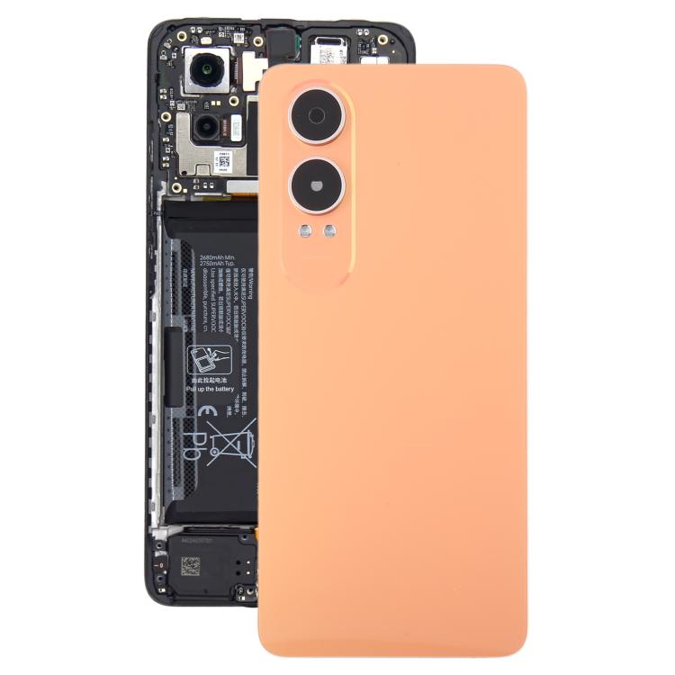 Cover posteriore in plastica con copriobiettivo per OnePlus Nord CE4 Lite., For OnePlus Nord CE4 Lite(with Camera Lens)