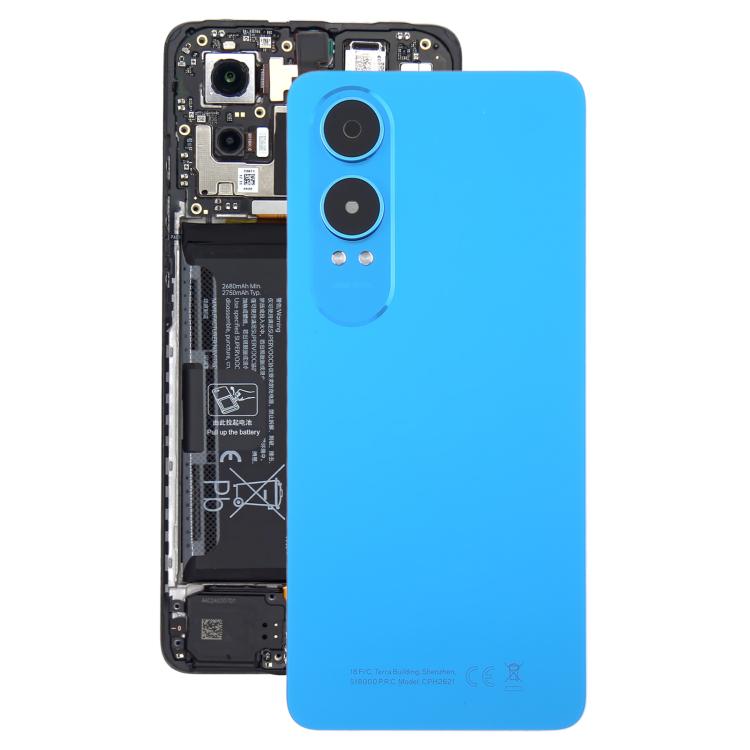 Cover posteriore in plastica con copriobiettivo per OnePlus Nord CE4 Lite., For OnePlus Nord CE4 Lite(with Camera Lens)