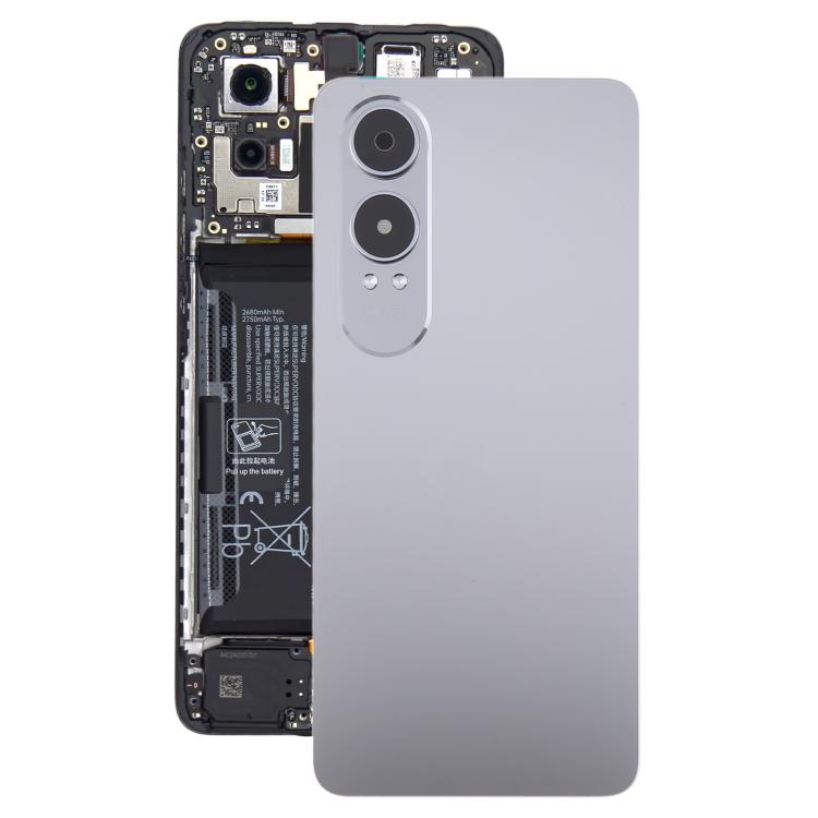 Cover posteriore in plastica con copriobiettivo per OnePlus Nord CE4 Lite., For OnePlus Nord CE4 Lite(with Camera Lens)