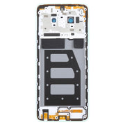 Cover posteriore in plastica per batteria con cornice centrale/copertura obiettivo fotocamera per ZTE Blade V70 Max., For ZTE Blade V70 Max