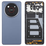 Cover posteriore in plastica per batteria con cornice centrale/copertura obiettivo fotocamera per ZTE Blade V70 Max., For ZTE Blade V70 Max