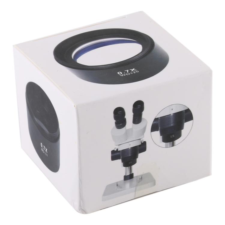 Lente ausiliaria 0,7X per microscopi stereoscopici WD120