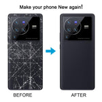 Cover posteriore con copriobiettivo per fotocamera per vivo X80 Pro, For vivo X80 Pro(with Camera Lens)
