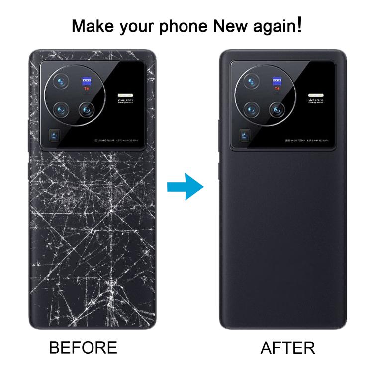 Cover posteriore con copriobiettivo per fotocamera per vivo X80 Pro, For vivo X80 Pro(with Camera Lens)