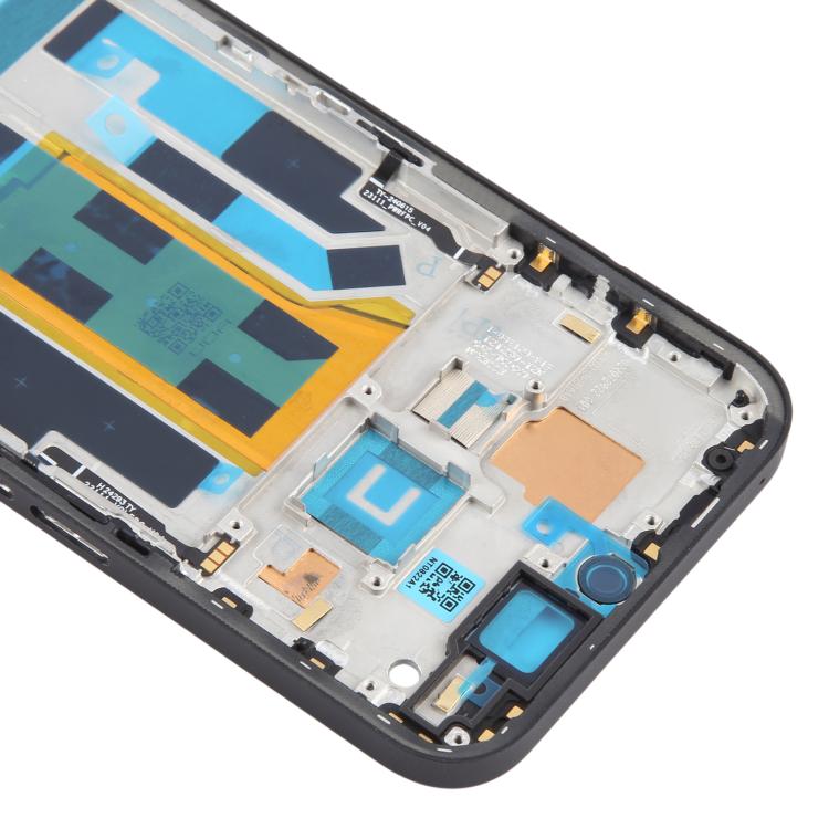 For Nothing Phone 2a A142 Middle Frame Bezel Plate, For Nothing Phone 2a(Black)