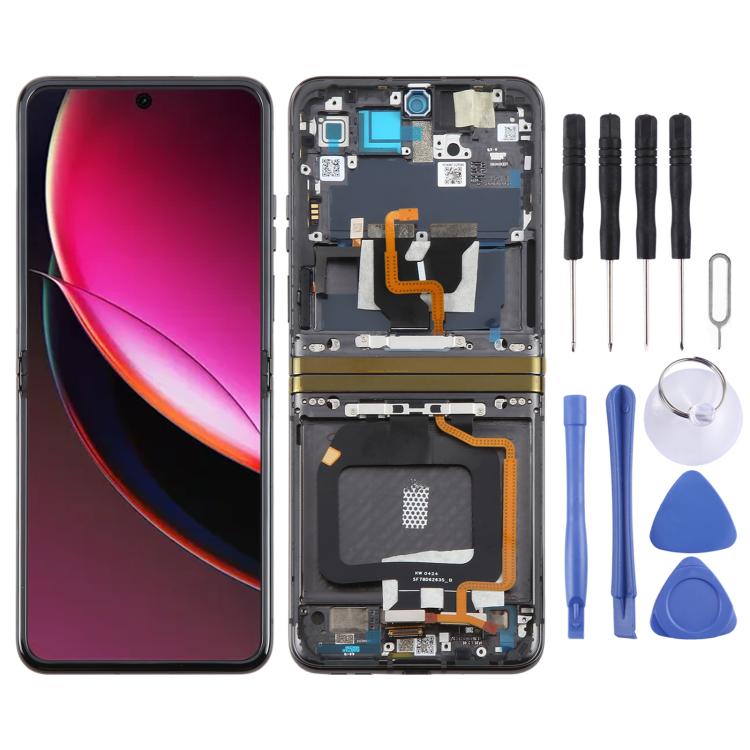 Schermo LCD digitalizzatore completo con cornice per Motorola Razr 40 Ultra XT2321-3 XT2321-1 XT2321-2., For Motorola Razr 40 Ultra(Original)