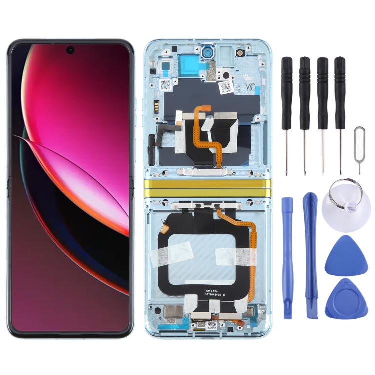 Schermo LCD digitalizzatore completo con cornice per Motorola Razr 40 Ultra XT2321-3 XT2321-1 XT2321-2., For Motorola Razr 40 Ultra(Original)