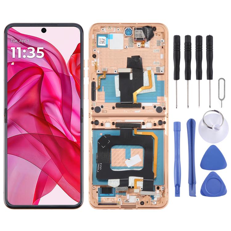 For Motorola Razr+ 2024 Original LCD Screen Digitizer Full Assembly with Frame, For Motorola Razr+ 2024(Original)