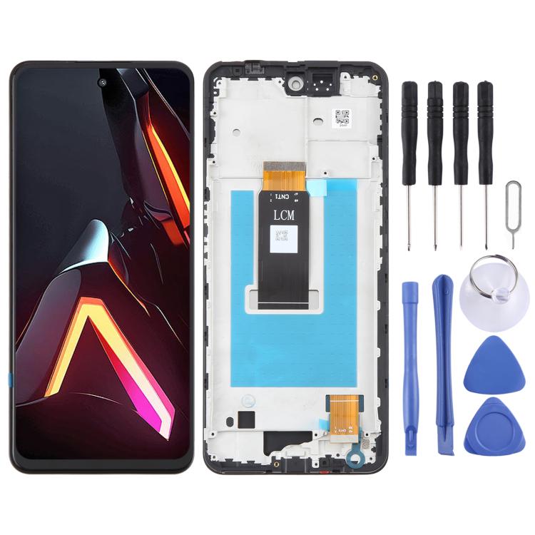 For ZTE nubia Neo 3 5G LCD Screen Digitizer Full Assembly with Frame, For ZTE nubia Neo 3 5G