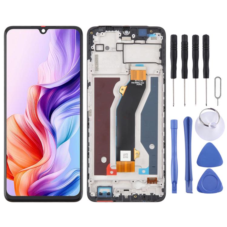 For ZTE Blade V70 Max LCD Screen Digitizer Full Assembly with Frame, For ZTE Blade V70 Max