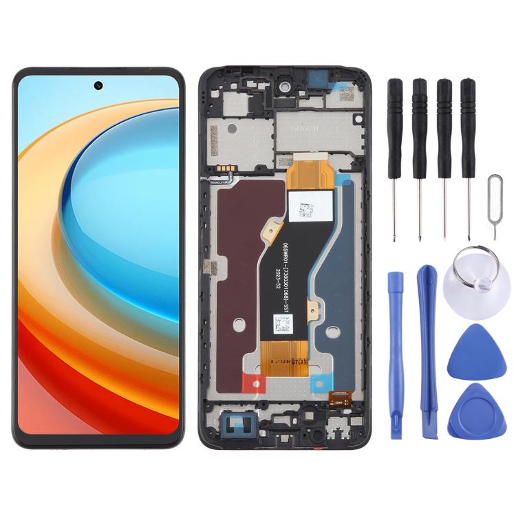 For ZTE Blade A75 5G / V60 Smart LCD Screen Digitizer Full Assembly with Frame, For ZTE Blade A75 5G / V60 Smart