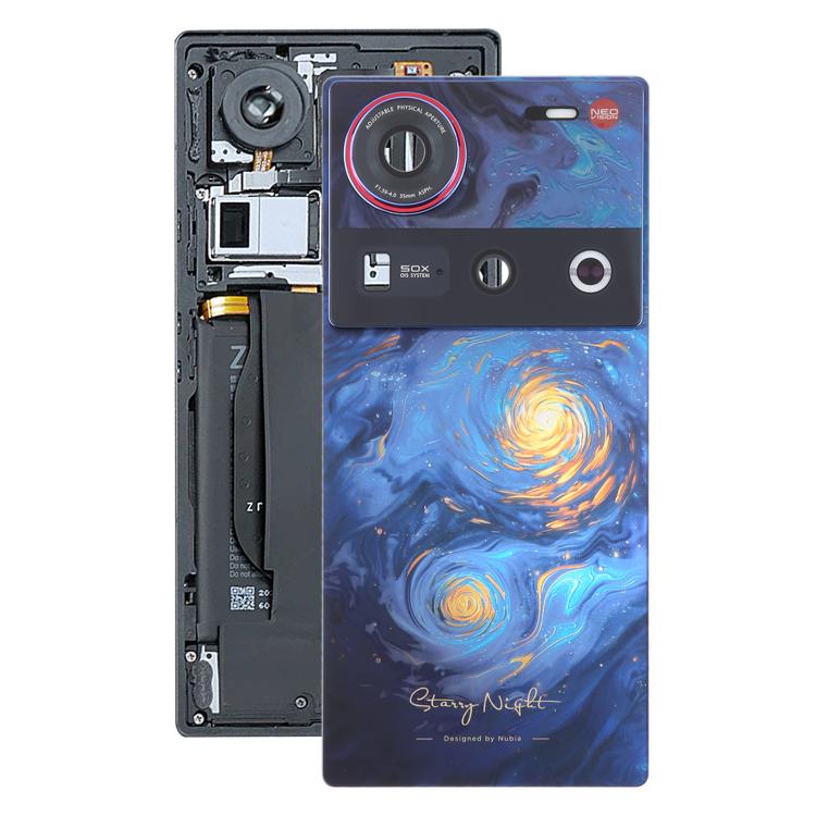 Cover posteriore in vetro con copertura per obiettivo della fotocamera per ZTE nubia Z70 Ultra NX733J NX736J., For ZTE nubia Z70 Ultra