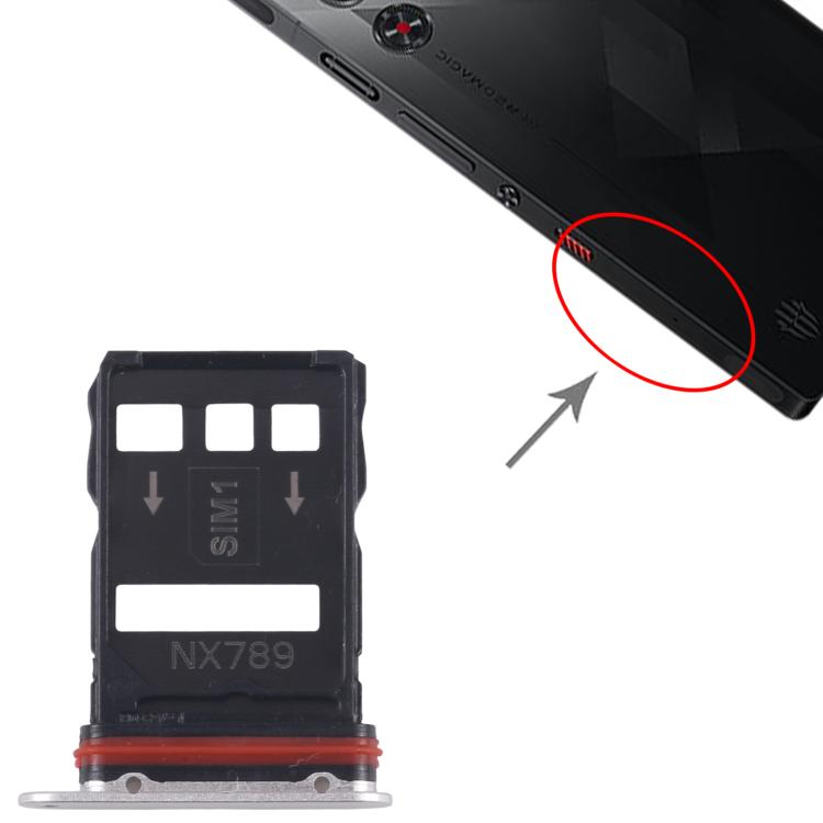 Vassoio per SIM + scheda SIM per ZTE nubia RedMagic 10 Pro, For ZTE nubia RedMagic 10 Pro