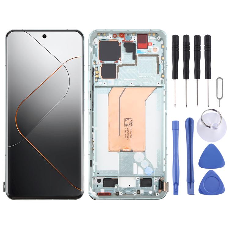 For Xiaomi 14 Pro AMOLED Original LCD Screen Digitizer Full Assembly with Frame, For Xiaomi 14 Pro(Original)