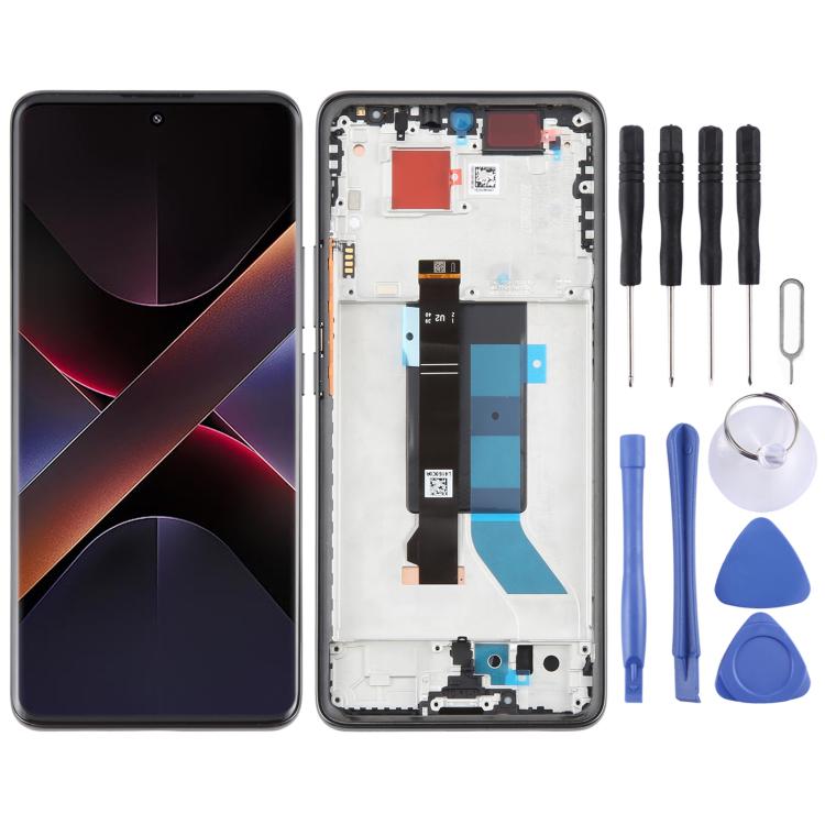 Schermo LCD AMOLED originale con digitalizzatore e cornice per Xiaomi Poco X7 5G., For Xiaomi Poco X7 5G(Original)