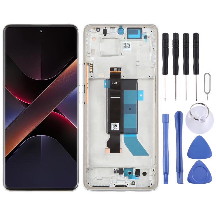 Schermo LCD AMOLED originale con digitalizzatore e cornice per Xiaomi Poco X7 5G., For Xiaomi Poco X7 5G(Original)