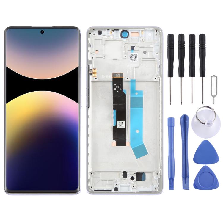 Schermo LCD AMOLED originale con digitalizzatore e cornice per Xiaomi Redmi Note 14 Pro 4G., For Xiaomi Redmi Note 14 Pro 4G (Original), For Xiaomi Redmi Note 14 Pro 4G(Original)