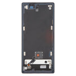 Per ZTE nubia RedMagic 10S Pro NX789J Cornice centrale con sensore di impronte digitali integrato nel display e cavo flessibile, For ZTE nubia RedMagic 10S Pro