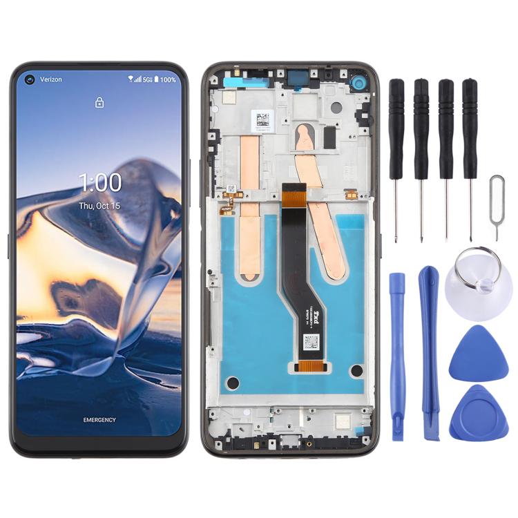 Schermo LCD con cornice per Nokia 8 V 5G originale