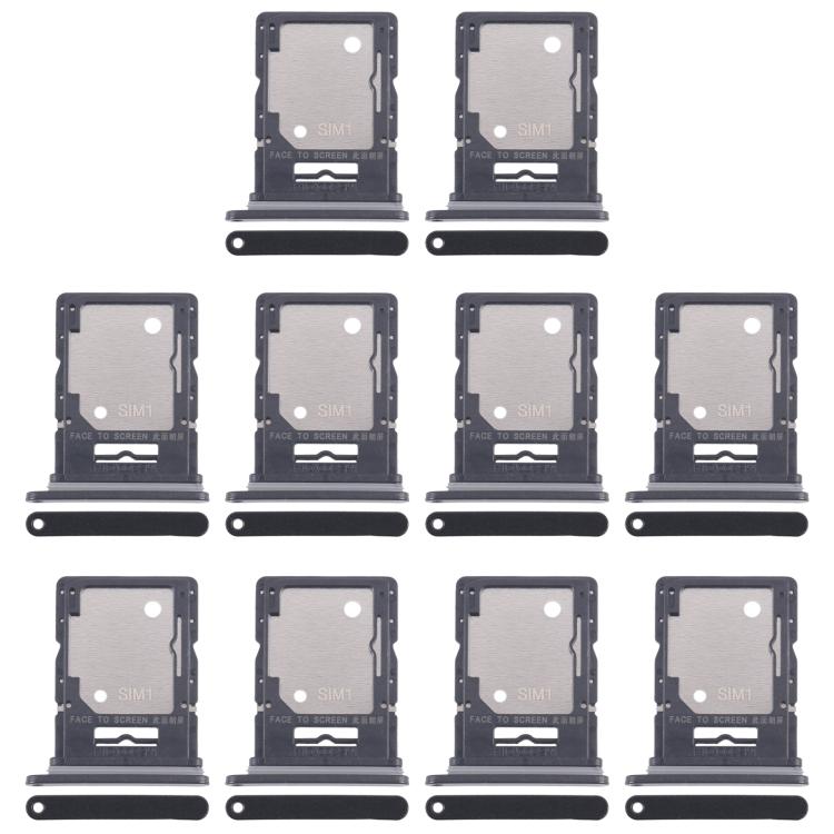 Per Xiaomi Redmi Note 14 5G 10 pezzi SIM originali + vassoio per SIM/scheda Micro SD, For Xiaomi Redmi Note 14 5G(Original), For Xiaomi Redmi Note 14 5G(Original,Light Green)