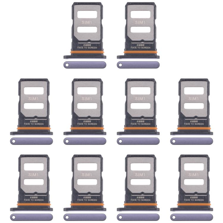 Vassoio per SIM originale da 10 pezzi per Xiaomi 14T Pro+ 5G + vassoio per SIM, For Xiaomi Redmi Note 14 Pro+ 5G(Original)