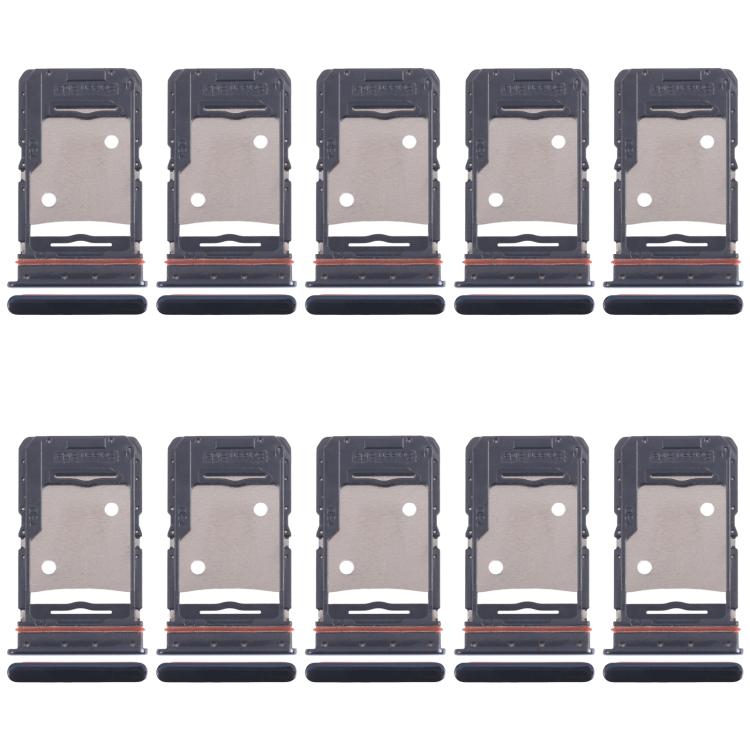 Per Tecno Camon 18P 10 pezzi Vassoio originale per scheda SIM + Vassoio per scheda SIM + Vassoio per scheda Micro SD, For Tecno Camon 18 P(10pcs)