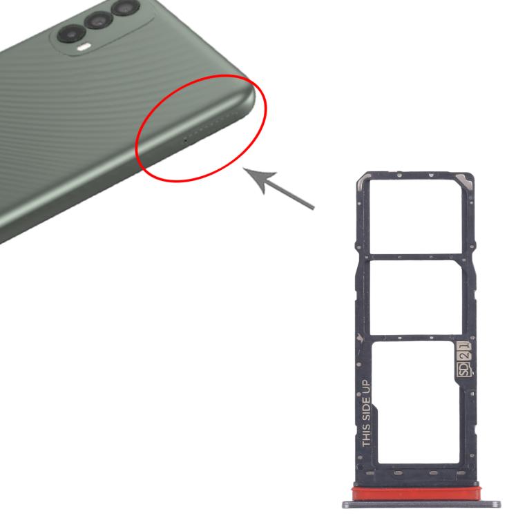 Vassoio originale per SIM card + vassoio per SIM card + vassoio per scheda Micro SD per Motorola Moto E30, For Motorola Moto E30