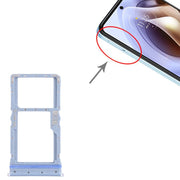 Vassoio per SIM originale + scheda Micro SD per Motorola Moto G31 XT2173-3 (10 pezzi)., For Motorola Moto G31