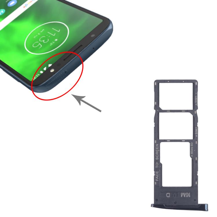 Per Motorola Moto G6 10 pezzi Vassoio originale per SIM + Vassoio per SIM + Vassoio per Micro SD, For Motorola Moto G6