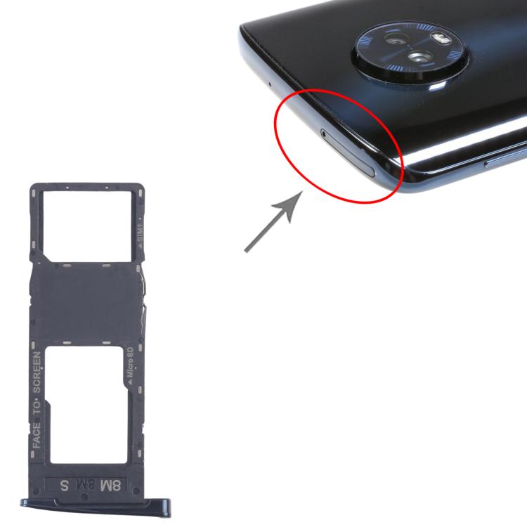 Vassoio per 10 SIM originali + scheda Micro SD per Motorola Moto G6 Plus, For Motorola Moto G6 Plus