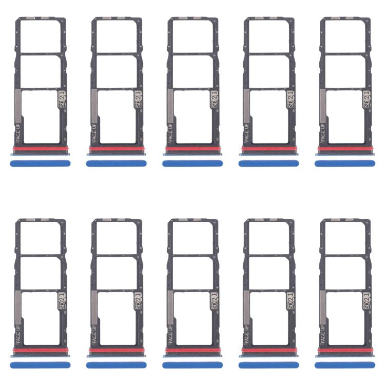 Per Motorola Moto G04s 10 pezzi Vassoio originale per SIM + Vassoio per SIM + Vassoio per scheda Micro SD, For Motorola Moto G04s, For Motorola Moto G04s(Original)