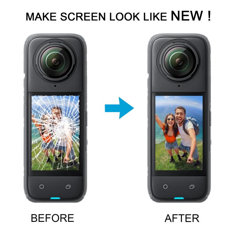 Per Insta360 X3 Schermo LCD originale smontato, digitalizzatore completo con cornice, For Insta360 X3(Original)