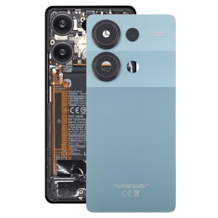 Cover posteriore originale per Xiaomi Redmi Note 13 Pro 4G con copriobiettivo della fotocamera, For Xiaomi Redmi Note 13 Pro 4G(with Camera Lens Frame)