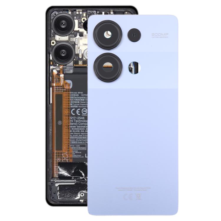 Cover posteriore originale per Xiaomi Redmi Note 13 Pro 4G con copriobiettivo della fotocamera, For Xiaomi Redmi Note 13 Pro 4G(with Camera Lens Frame)